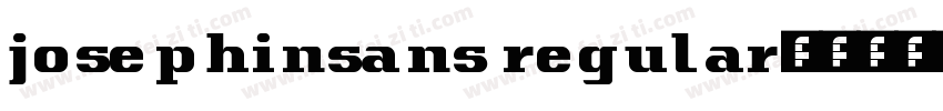 josephinsans regular字体转换